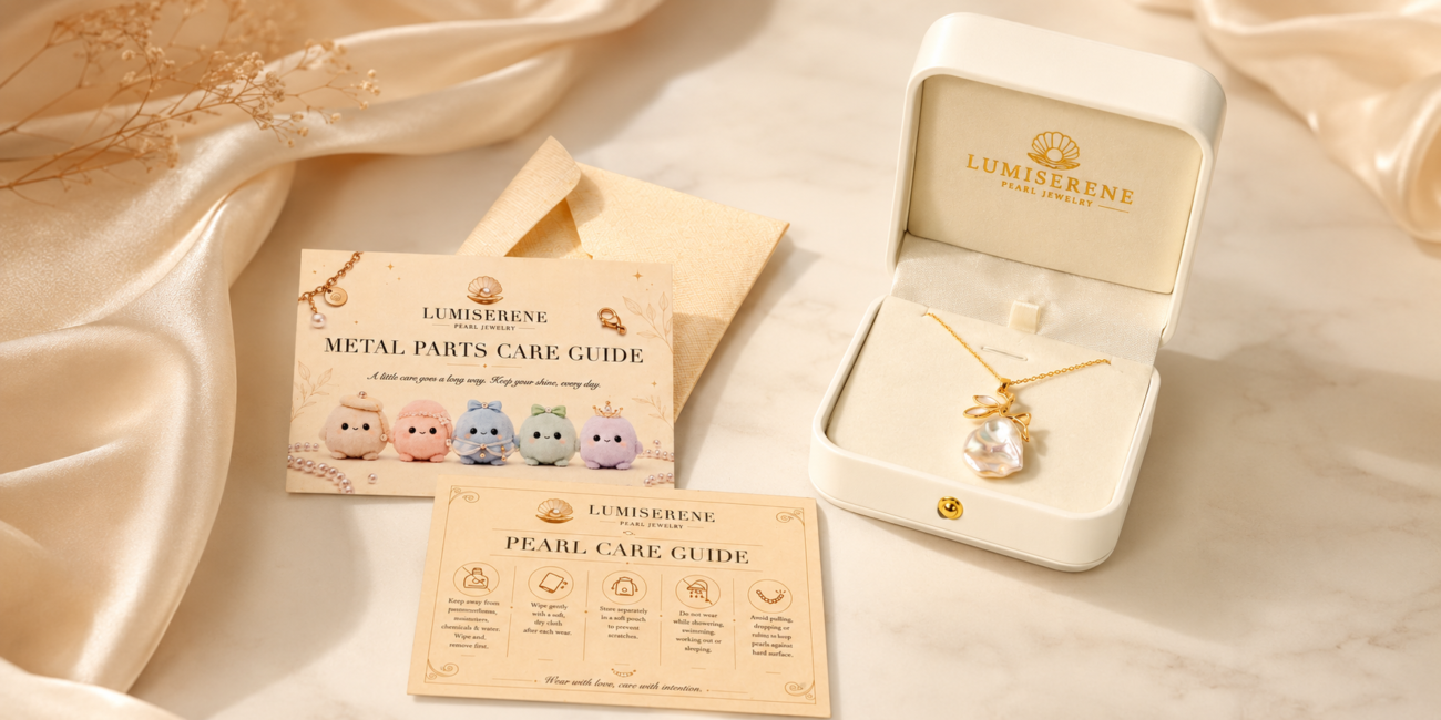 Cultured freshwater pearl jewelry prepared as a meaningful gift