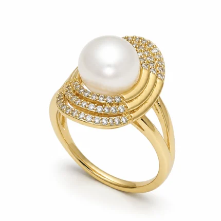 Freshwater Pearl Halo Ring — Let Yourself Shine