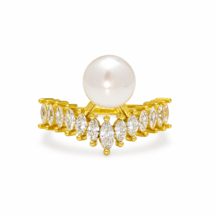Freshwater Pearl Crown Ring