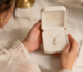 Woman opening a pearl jewelry gift box with a meaningful necklace